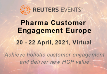 Pharma Customer Engagement Europe | April 20-22, 2021 | Virtual