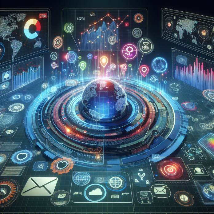 Illustration of digital advertising strategies for pharma brands.