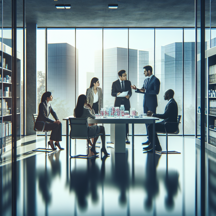 Pharma executives working on strategies to rebrand Big Pharma through trust-building efforts.