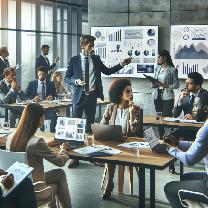 Pharma marketing executives brainstorming strategies for 2025 success.