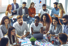 Programmatic Advertising Platforms: Transforming Pharma Marketing Strategies A pharma marketing executive analyzing programmatic advertising data.