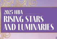 The Healthcare Businesswomen’s Association (HBA) Announces its 2025 Rising Star and Luminary Honorees 2025 HBA Rising Stars and Luminaries purple and gold event graphic
