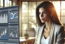 Pharma Digital Marketing: Strategies to Boost Engagement and Drive ROI for Pharma Brands A marketing executive reviewing pharma digital marketing performance metrics on a laptop.