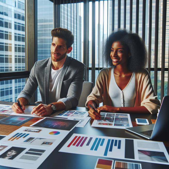 A pharma marketing executive reviewing PPC ad analytics on a laptop screen