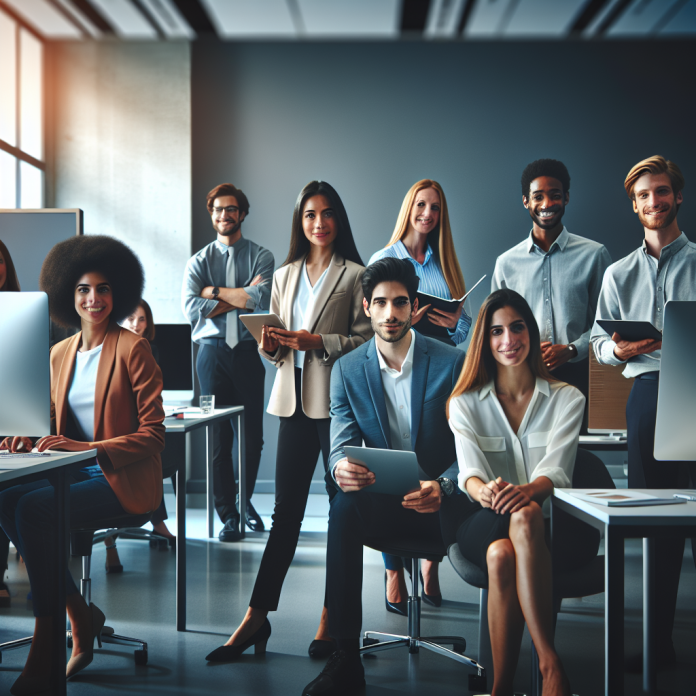 Pharma marketing executive reviewing digital advertising campaign strategies on a computer.