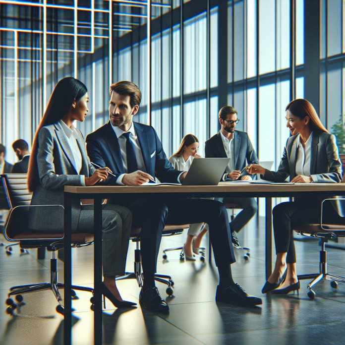 Pharma marketing executive reviewing programmatic display ad metrics on a laptop.