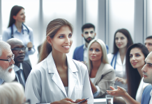 How to stay updated on Marketing Pharma News Clinical woman attending a pharma marketing conference