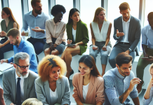 Content Marketing Campaigns: How Pharma Brands Engage HCPs & Patients A pharma marketing executive reviewing a content marketing campaign strategy on a digital screen.