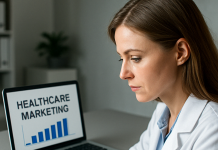 Is Big Pharma A Negative Term for Marketing? Pharma brand strategist evaluating healthcare marketing data on a tablet