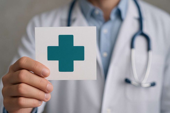 A team of professionals planning healthcare branding strategies using technology