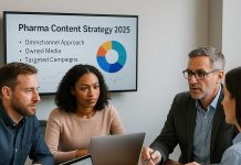 Content Marketing Strategies Used in Pharma Marketing Pharma marketing team planning 2025 content strategies for healthcare campaigns