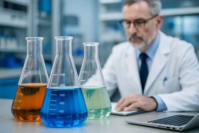 Pharma industry professionals analyzing 2025 strategy data