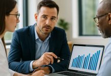 Pharma Marketing Strategies That Actually Drive Results Pharma marketers discussing data-driven strategies in office
