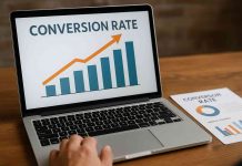 Why Conversion Rate Optimization Isn’t As Important As It Used to Be in Pharma Pharma marketer reviewing digital metrics on a computer screen.