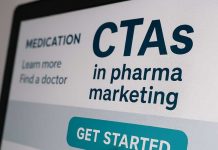 Why Call To Actions (CTAs) Are More Important Than Ever in Pharma Marketing Pharma marketer analyzing CTA metrics on a digital dashboard.