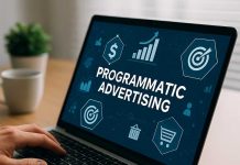 How Programmatic Advertising is Changing Pharma in 2025 eam reviewing pharma programmatic advertising data in office.