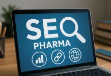 The Importance of SEO Campaigns in Pharma Digital marketer analyzing SEO performance for pharma brand on laptop