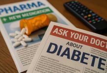 What Are The Strongest Forms Of Traditional Advertising in Pharma? Marketer reviewing traditional advertising materials for a pharma brand.