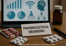 Challenges in Pharmaceutical Branding in 2025 and Beyond Illustration of modern pharmaceutical branding challenges and strategies