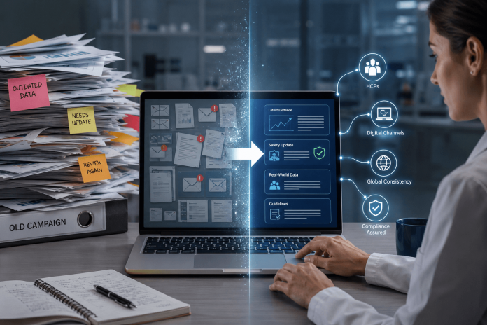 adaptive-pharma-content-strategy Discover how an adaptive pharma content strategy helps brands keep messaging aligned with evolving clinical evidence and safety updates.