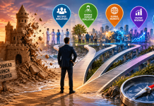 The Death of the Beachhead Launch: Why Pharma Is Rethinking the Blockbuster Rollout Model Futuristic pharmaceutical commercialization concept showing multiple parallel drug launches replacing the traditional beachhead launch model