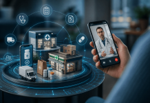 The Platform Problem: When Telehealth and Retail Own the Pharma Customer Experience Digital healthcare ecosystem showing telehealth, online pharmacy services, and connected patient experiences across modern healthcare platforms.