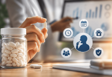 Convenience Is the New Differentiator: How Oral Therapies Are Changing Pharma Marketing Strategy Patient holding an oral tablet with digital healthcare icons representing convenience and adherence in pharma product positioning