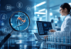 Marketing the Biomarker Before the Brand: Pharma’s New Growth Strategy Scientist analyzing biomarker data and DNA diagnostics in a modern laboratory, illustrating biomarker diagnostic marketing and precision medicine strategies in the pharmaceutical industry.
