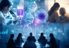 How Do You Market a Cure? Pharma’s New Commercialization Challenge Futuristic pharmaceutical commercialization concept showing gene therapy science, patient care, and biotech business strategy collaboration.