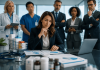 The New Pharma Gatekeeper Isn’t a Physician, It’s Procurement Hospital procurement leaders evaluating pharmaceutical vendors and healthcare purchasing decisions in a modern hospital boardroom.