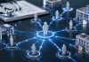 The Hidden Referral Battle: How Patient Routing Reshapes Market Share Healthcare providers, treatment centers, and patients connected through a digital referral network illustrating patient referral strategy and care routing.