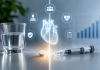 The Oral PCSK9 Playbook: How Convenience Can Rewrite an Entire Therapeutic Category Conceptual illustration of an oral PCSK9 cholesterol therapy tablet beside an injectable syringe, representing how convenient oral treatments are reshaping pharmaceutical category marketing and cardiovascular care.