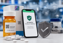 Counterfeit Drugs Are Changing Pharma Marketing. Here’s Why. Pharmaceutical packaging with authentication technology, QR code verification, tamper-evident seals, and prescription medicine illustrating how counterfeit prevention builds DTC brand trust.