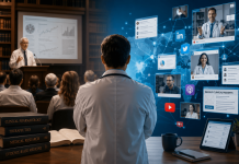 DOLs vs. KOLs: Why Academic Credentials No Longer Guarantee Digital Influence Healthcare professional comparing traditional Key Opinion Leaders with Digital Opinion Leaders using social media, podcasts, and online medical communities for pharmaceutical engagement.