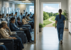 The Capacity Crisis: Why Great Drugs Still Can’t Reach Patients Healthcare professionals managing patient flow in a busy infusion center, illustrating healthcare capacity challenges affecting patient access to innovative therapies.