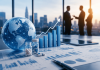 When Marketing Shapes Market Value: Why Investors Are Watching Commercial Execution More Closely Pharmaceutical executives reviewing commercial performance metrics and market growth charts during a corporate strategy meeting, illustrating how marketing and corporate reputation influence investor confidence.