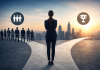 Stop Benchmarking Against Your Competitors. Start Benchmarking Against the Best. Pharma marketer choosing between traditional competitor benchmarking and a best-in-class competitive benchmarking strategy.