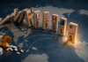 The Global Pricing Domino Effect: Could One Market Reshape Your US Launch? Global pharmaceutical pricing dominoes illustrate how MFN drug pricing in international markets could influence US drug prices and launch strategy.