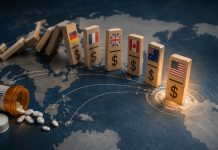 The Global Pricing Domino Effect: Could One Market Reshape Your US Launch? Global pharmaceutical pricing dominoes illustrate how MFN drug pricing in international markets could influence US drug prices and launch strategy.