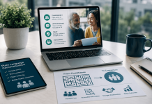 The Plain-Language Revolution: How Compliance Is Becoming a Marketing Advantage Healthcare professional reviewing a plain-language clinical trial summary with a patient, illustrating how transparent communication strengthens trust, patient engagement, and pharmaceutical marketing.