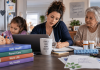 The “Sandwich Generation” Squeeze: Is Pharma Marketing Built for the Caregiver With Two Patients? Sandwich generation caregiver balancing work while caring for a child and an aging parent at home