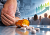 J&J May Be Winning Psoriasis Patients Who Weren’t in the Market Yet Psoriasis patient with oral medication and a growing patient population illustrating J&J's Icotyde launch and pharma category expansion.