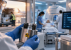 Your Drug Is Decaying on the Way to the Patient. Welcome to Radiopharma Marketing. Healthcare technician handling a radioactive medicine container as medical teams coordinate radioligand therapy delivery, scheduling, and patient treatment.